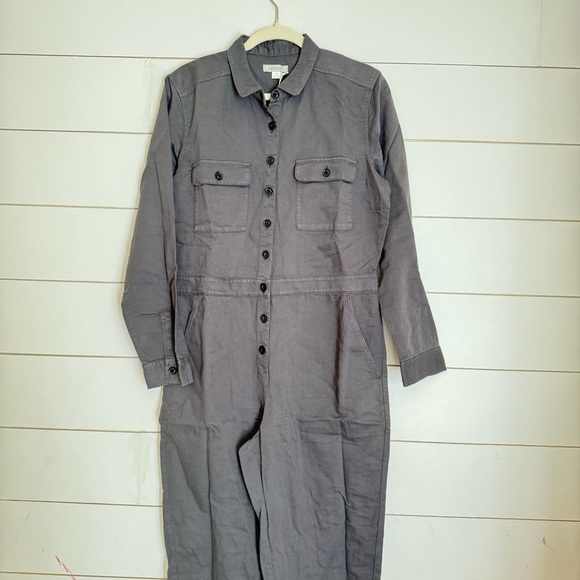 Outerknown S.E.A. Organic Cotton Linen Long Sleeve jumpsuit - Picture 5 of 12